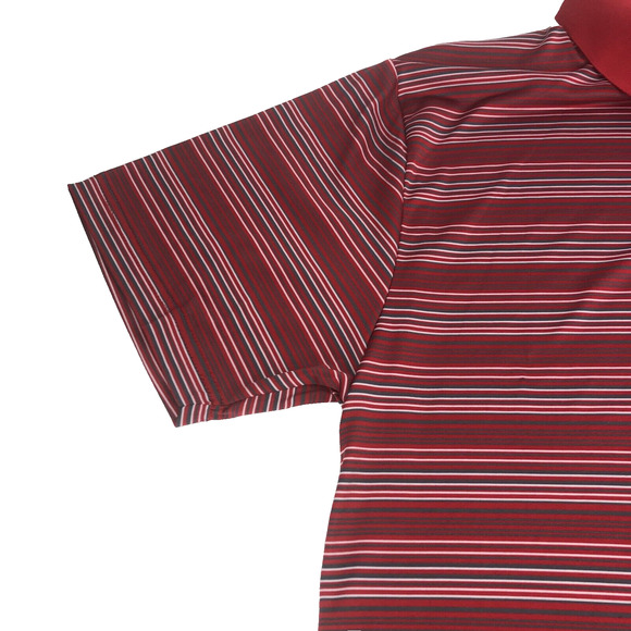 MLB St. Louis Cardinals Men's Polo Shirt Short Sleeve Medium Striped 74243 Red - Picture 5 of 16